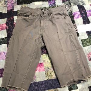 Men’s grey jean shorts